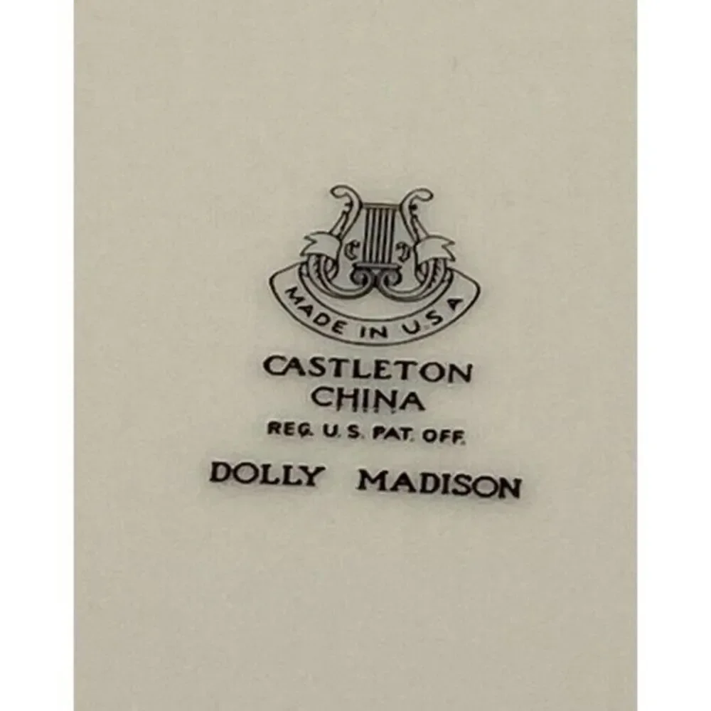 Castleton China Dolly Madison Oval Vegetable Serving Bowl‎ U.S.A.